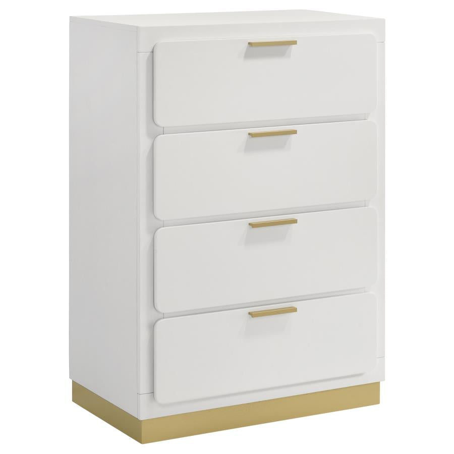 CARAWAY 4-DRAWER BEDROOM CHEST BLACK