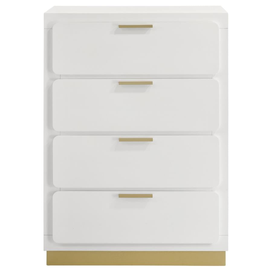 CARAWAY 4-DRAWER BEDROOM CHEST BLACK