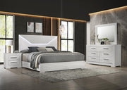 Ives  Bedroom Set White High Gloss