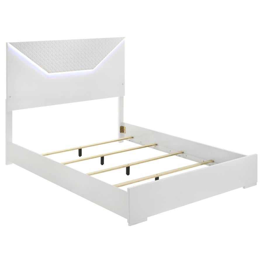 Ives  Bedroom Set White High Gloss