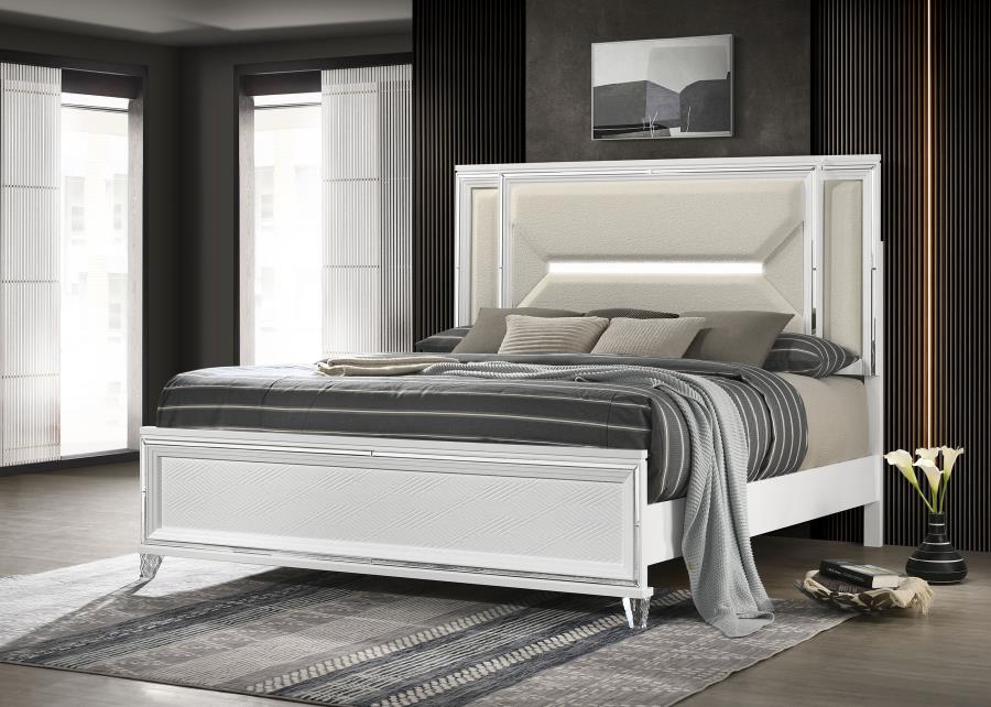 Marmore 5-piece Queen Bedroom Set White