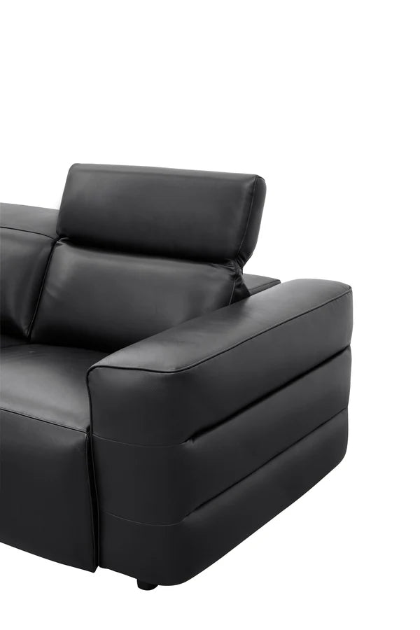 Diamante Italian Leather/Match Power Home Theater Recliner Row
