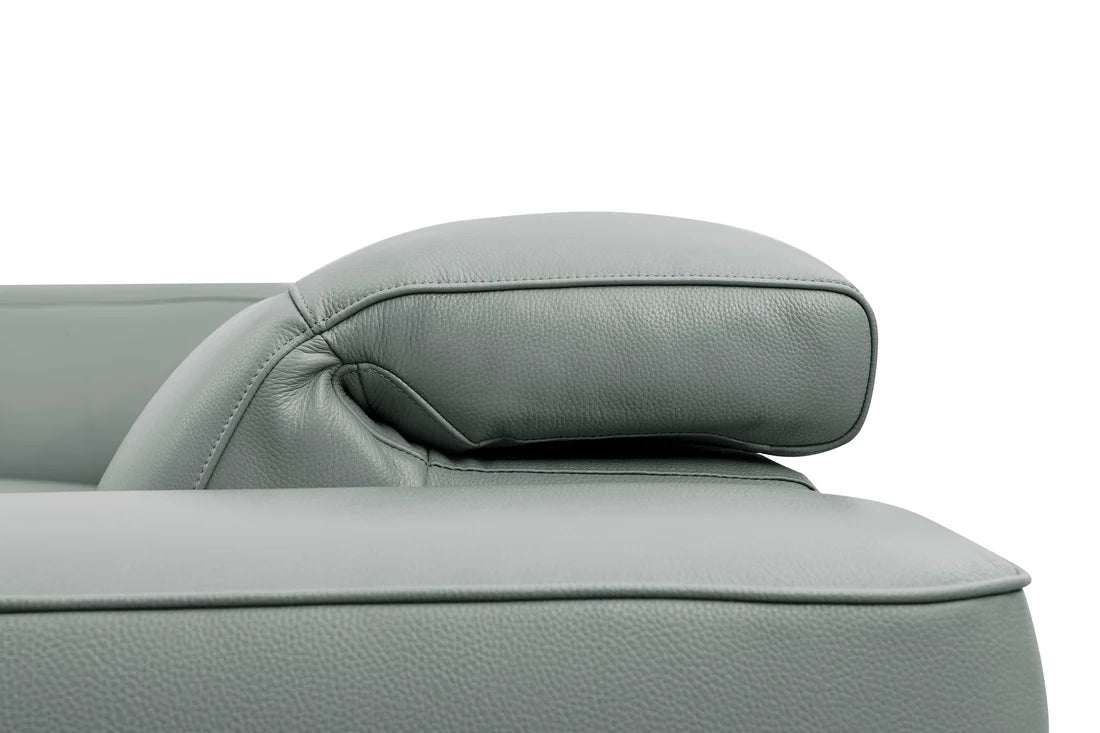 Holly Italian Leather/Match Power Reclining Sectional  Grey