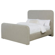 Wren Upholstered Panel Bed Grey