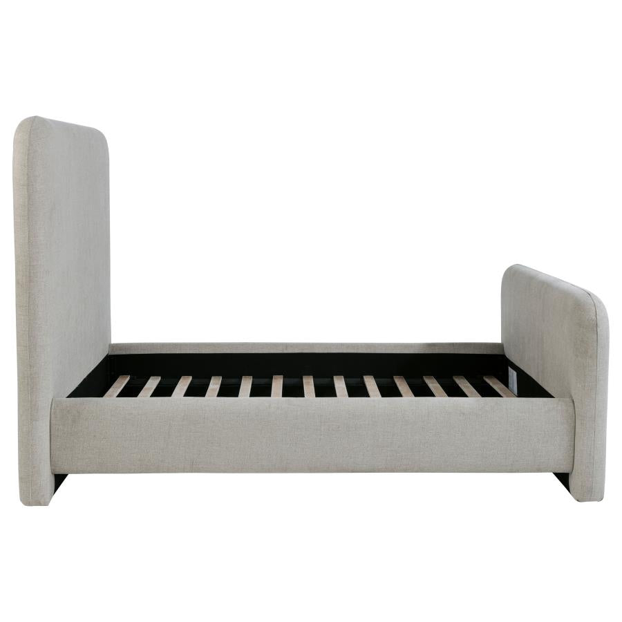 Wren Upholstered Panel Bed Grey