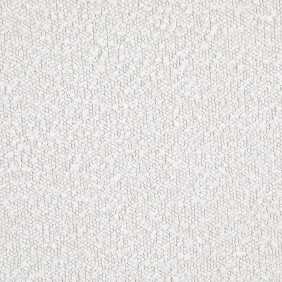 Knox Queen Bouclé Upholstered Platform Bed Cream