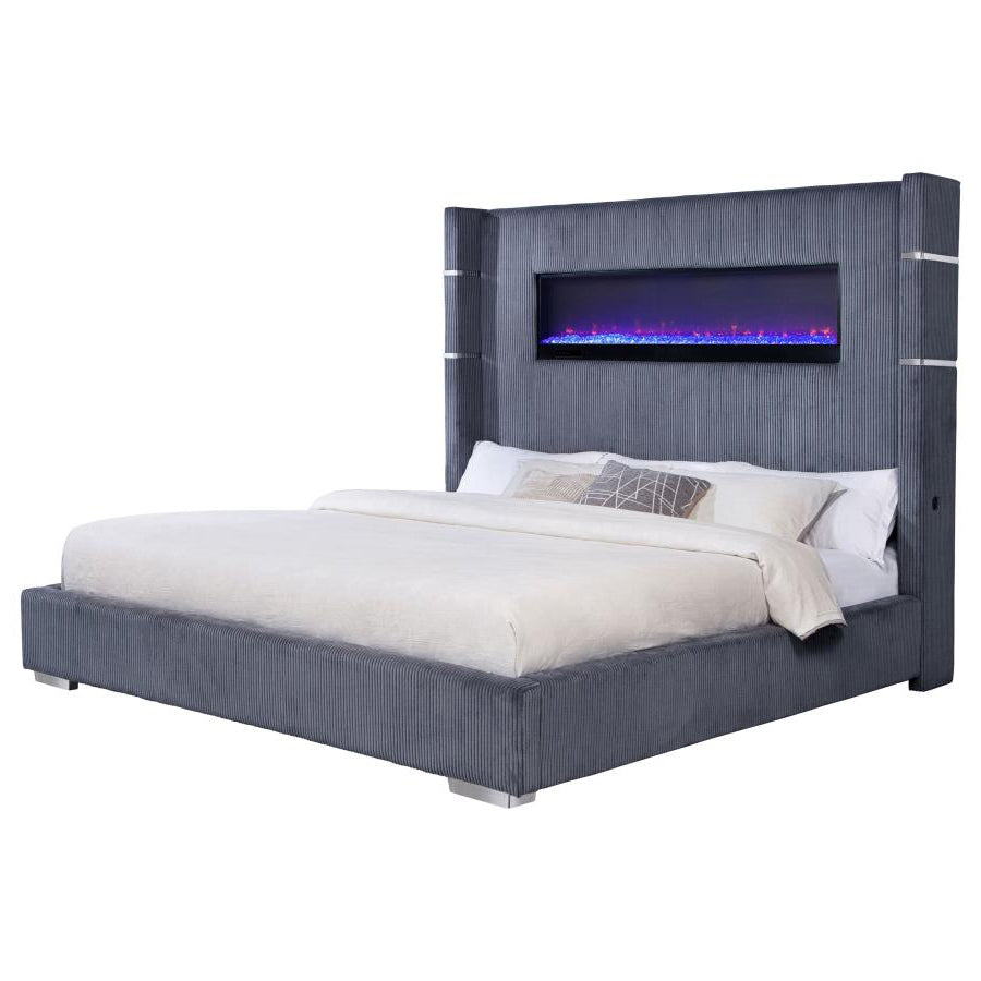 TISDALL UPHOLSTERED  FLAME VISUALIZER BED