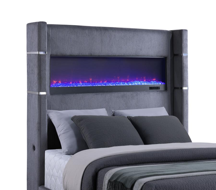 TISDALL UPHOLSTERED  FLAME VISUALIZER BED