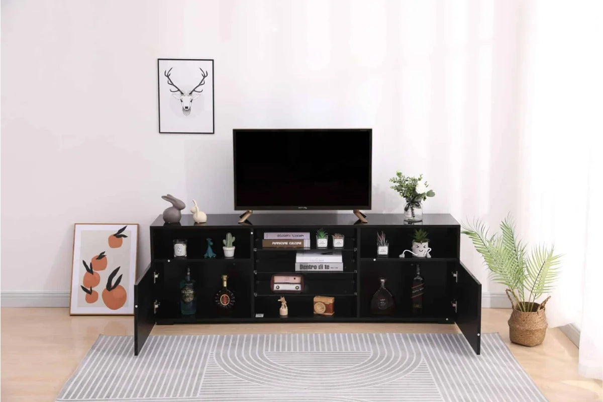 Village TV stand. 63-INCH Black