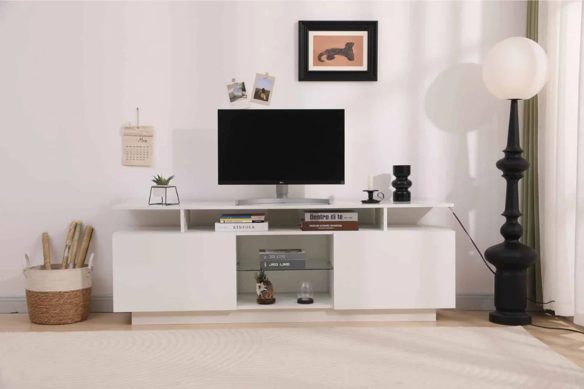 Madagascar TV stand 63-INCH White