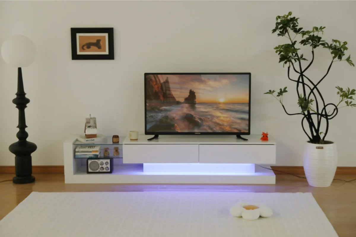 Margarita TV stand 75-INCH White