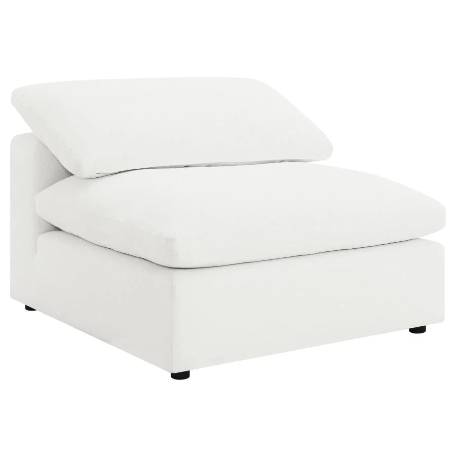 RALEIGH 6-PIECE BOUCLE UPHOLSTERED MODULAR SECTIONAL IVORY
