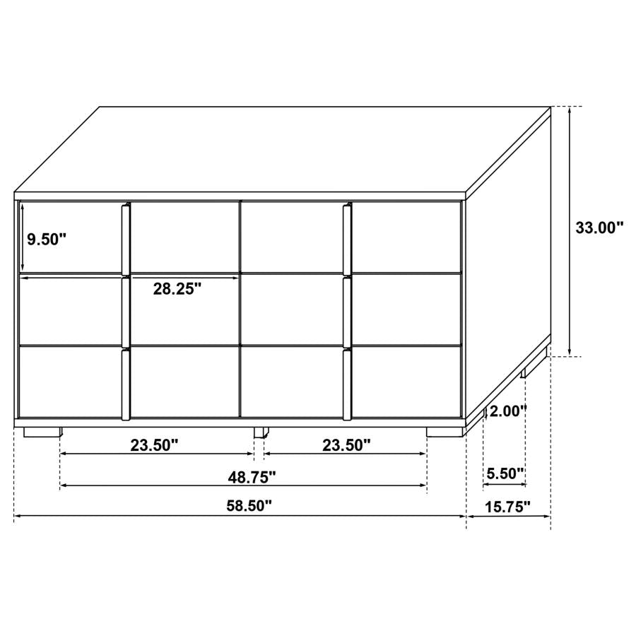 MARCELINE BEDROOM SET WHITE