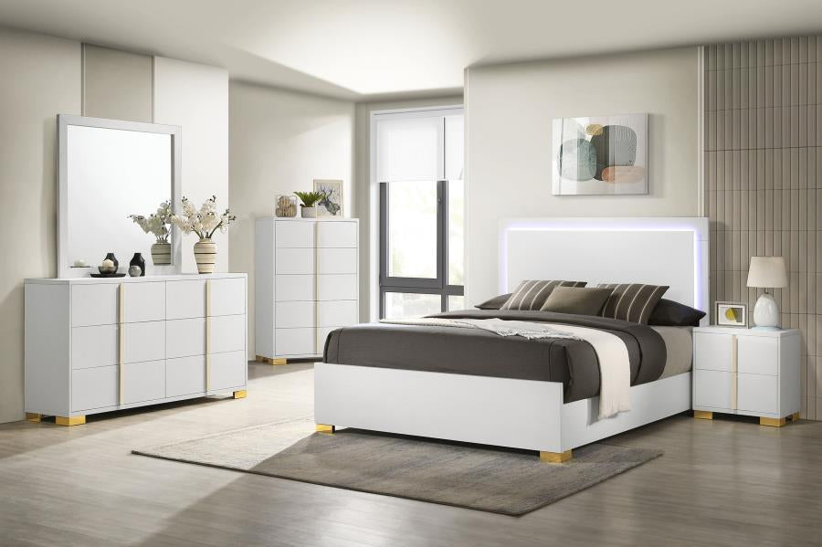 MARCELINE BEDROOM SET WHITE