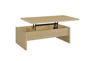 CANOGA ENGINEERED WOOD LIFT TOP COFFEE TABLE LIGHT OAK