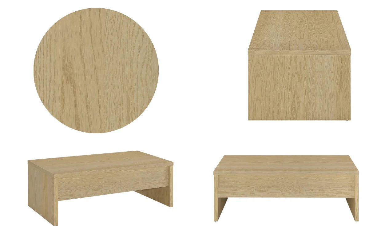 CANOGA ENGINEERED WOOD LIFT TOP COFFEE TABLE LIGHT OAK