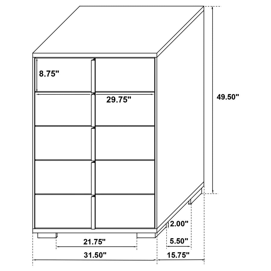 MARCELINE BEDROOM SET WHITE