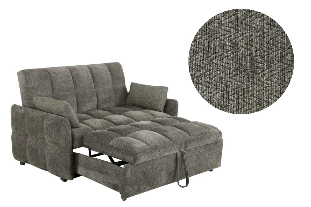 COTSWOLD UPHOLSTERED CONVERTIBLE SLEEPER SOFA BED DARK GREY