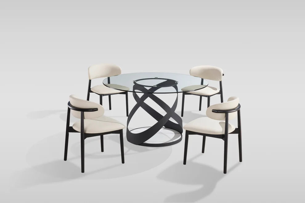 Dimi (Clear Glass/Black) 5 Piece