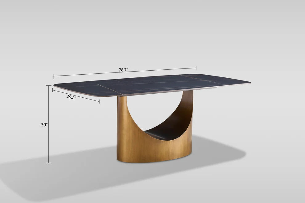 Roxy (Black/Bronze) Dining Set