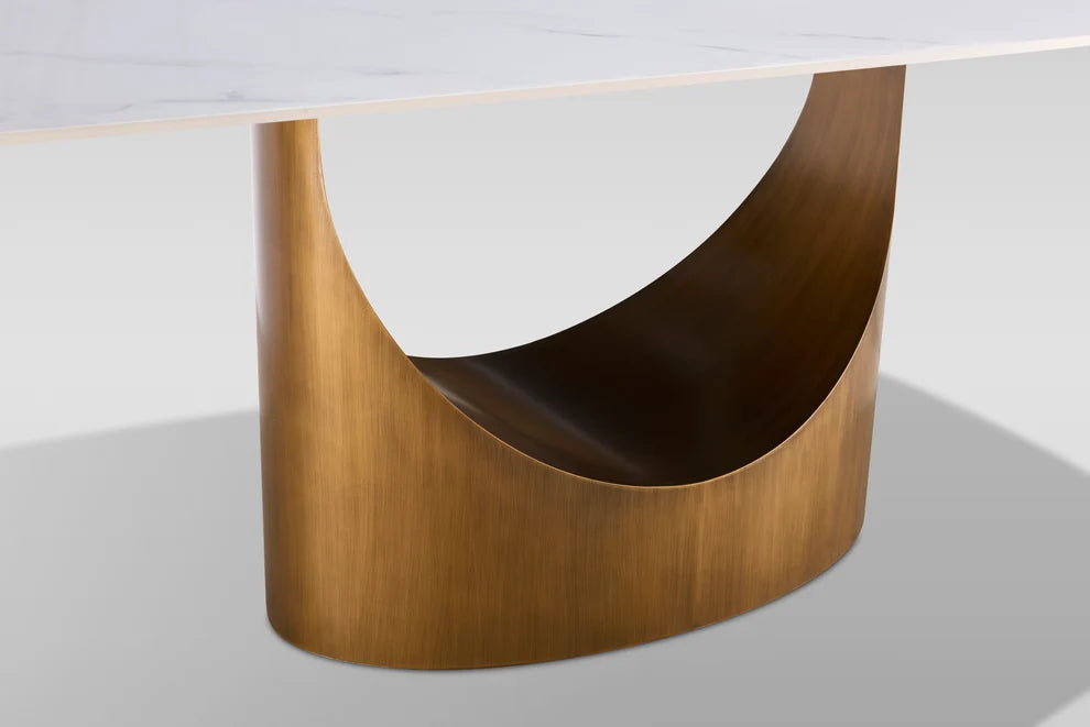 Roxy (White/Bronze) Dining Set