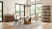 Roxy (White/Bronze) Dining Set
