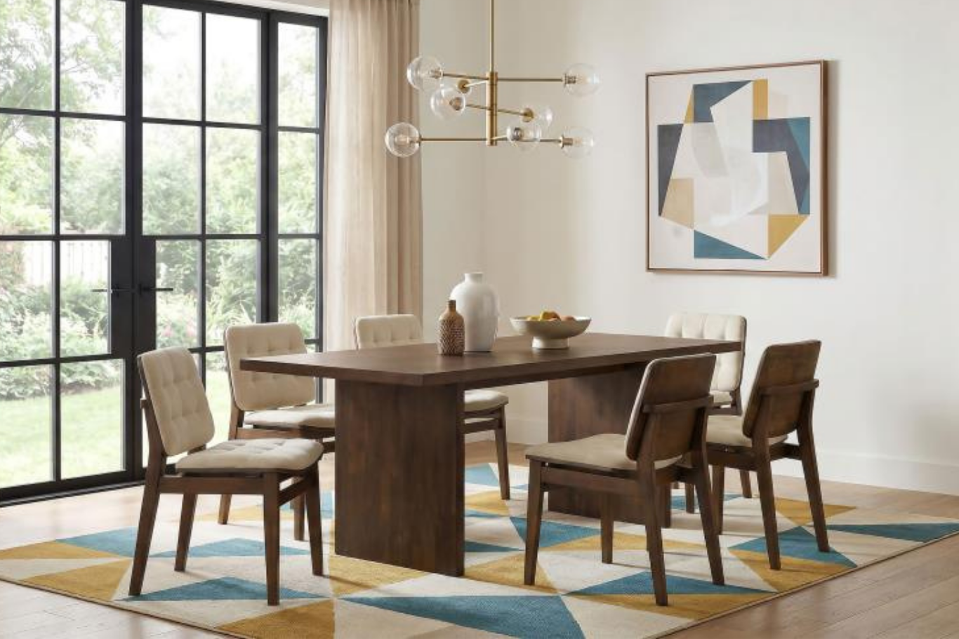 Decker 7-piece 82-inch Rectangular Dining Set