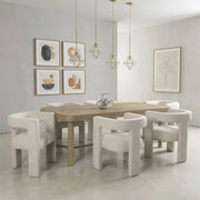 PETRA 7-PIECE RECTANGULAR DINING TABLE SET