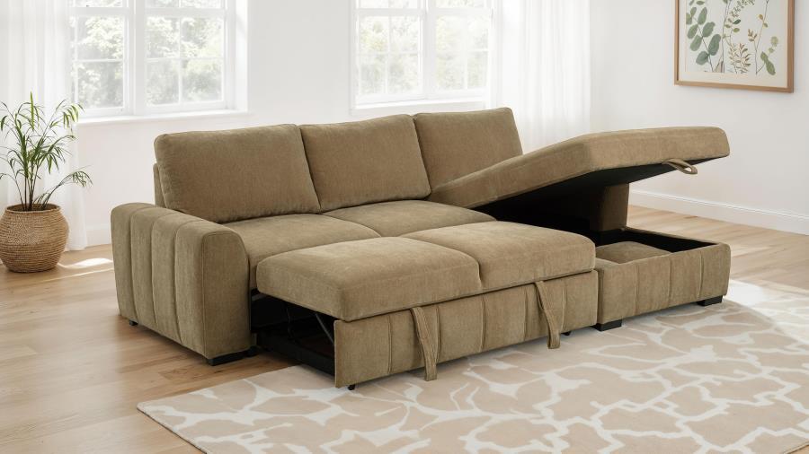 PASTRANA UPHOLSTERED SLEEPER SECTIONAL SOFA