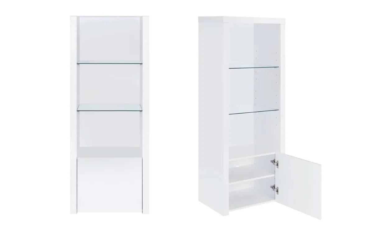 Jude 3-piece 71-inch tv entertainment center white high gloss