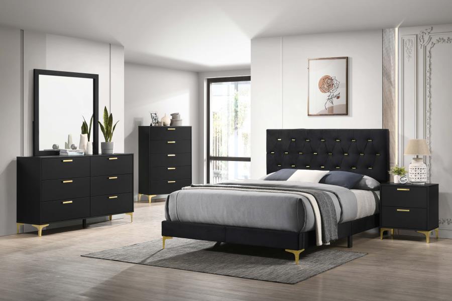 Kendall 5-Piece Queen Bedroom Set Black