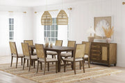 Matisse 5-Piece Rectangular Dining Set Light Brown