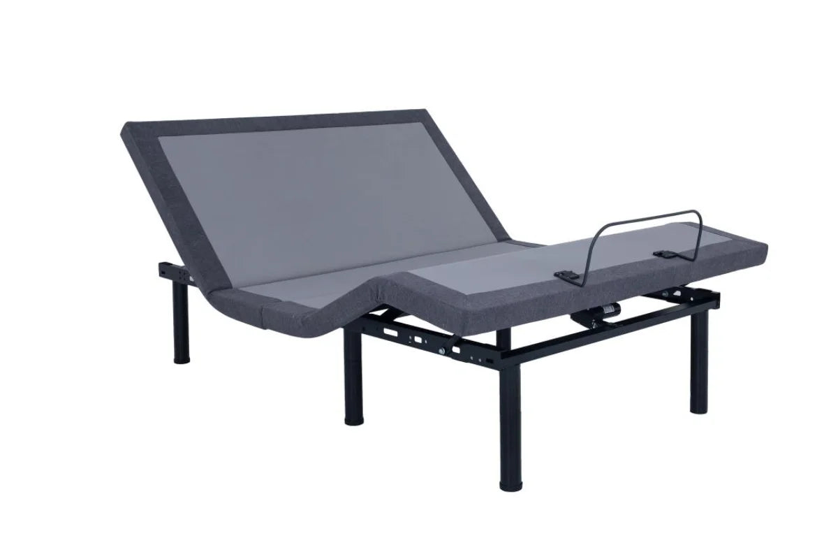 CLARA SIZE ADJUSTABLE BED BASE GREY AND BLACK
