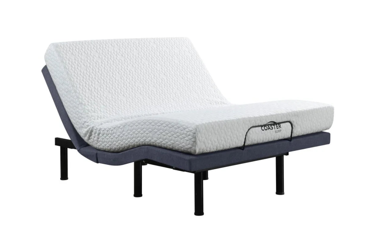 CLARA SIZE ADJUSTABLE BED BASE GREY AND BLACK
