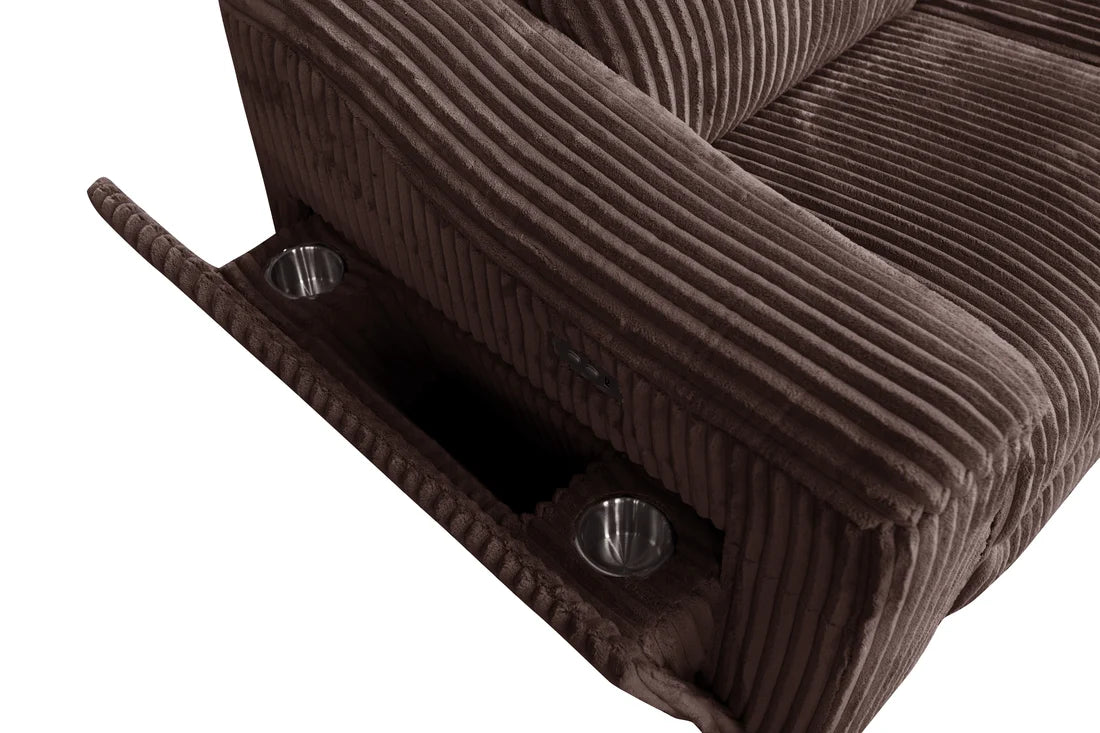 Yash sectional brings luxury Brown