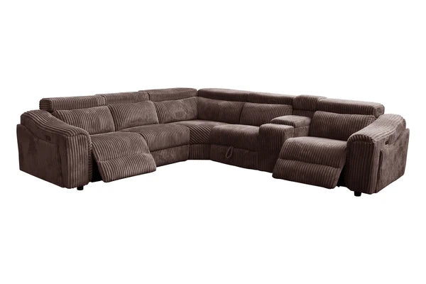 Yash sectional brings luxury Brown
