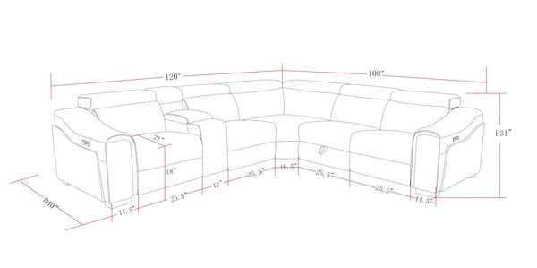 Yash sectional brings luxury