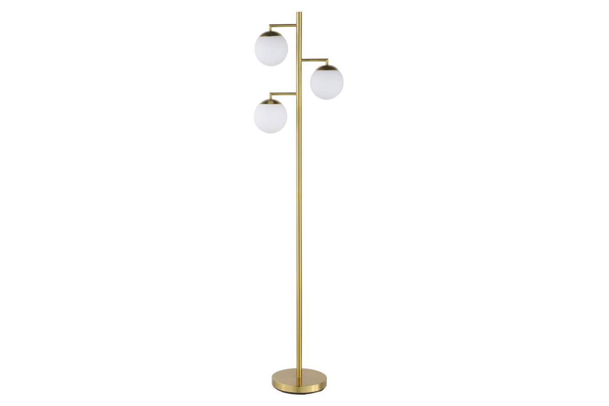 SENA 66-INCH SPHERICAL BULB TREE METAL FLOOR LAMP GOLD