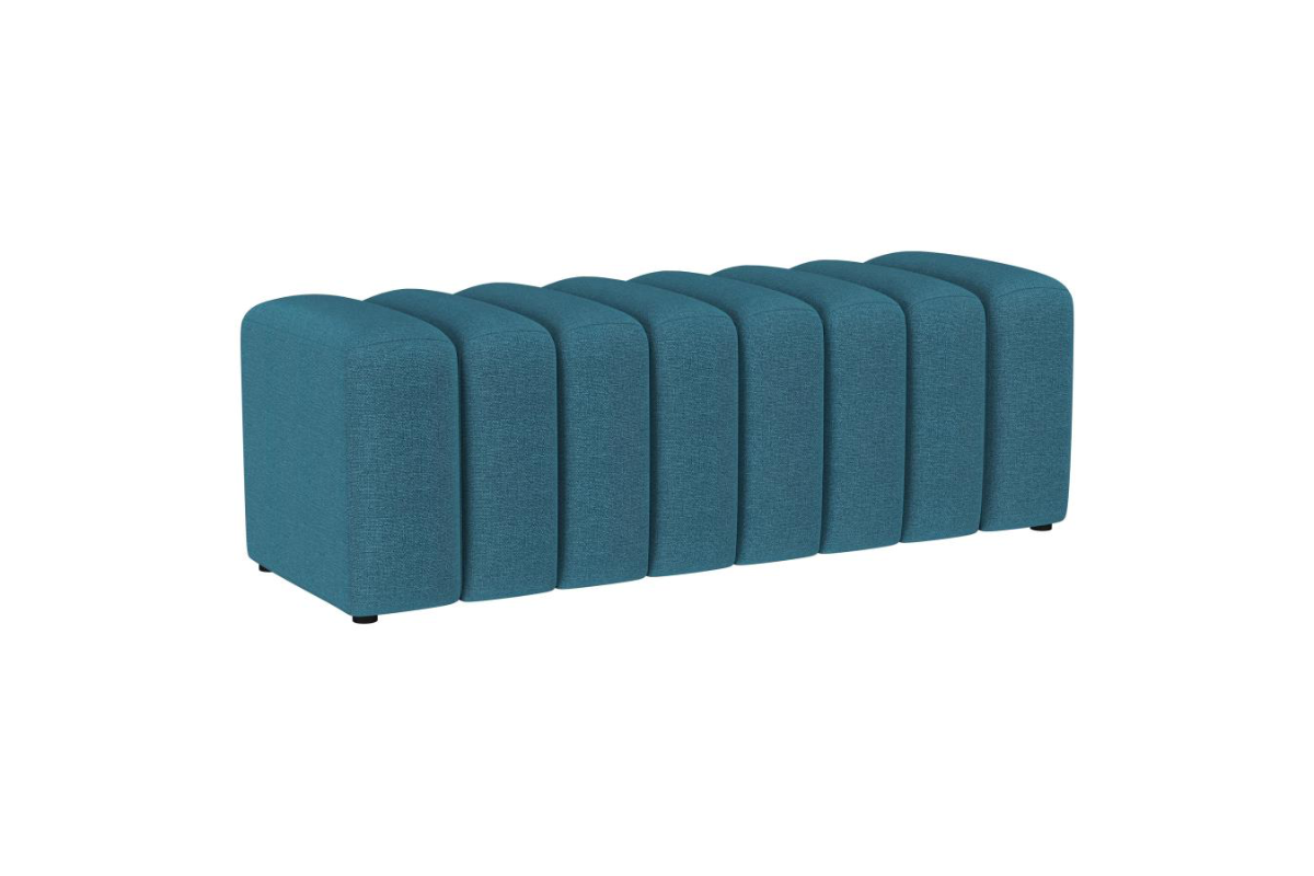 SUMMER FABRIC UPHOLSTERED TUFTED ACCENT BENCH