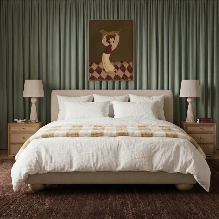 Rayne Textured Fabric Bed