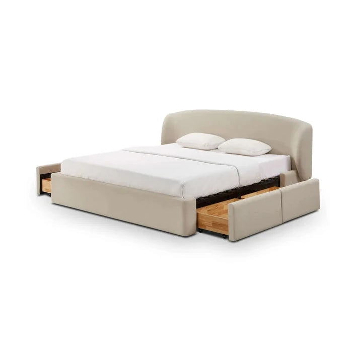 Corey Upcycled Performance Linen Storage Bed