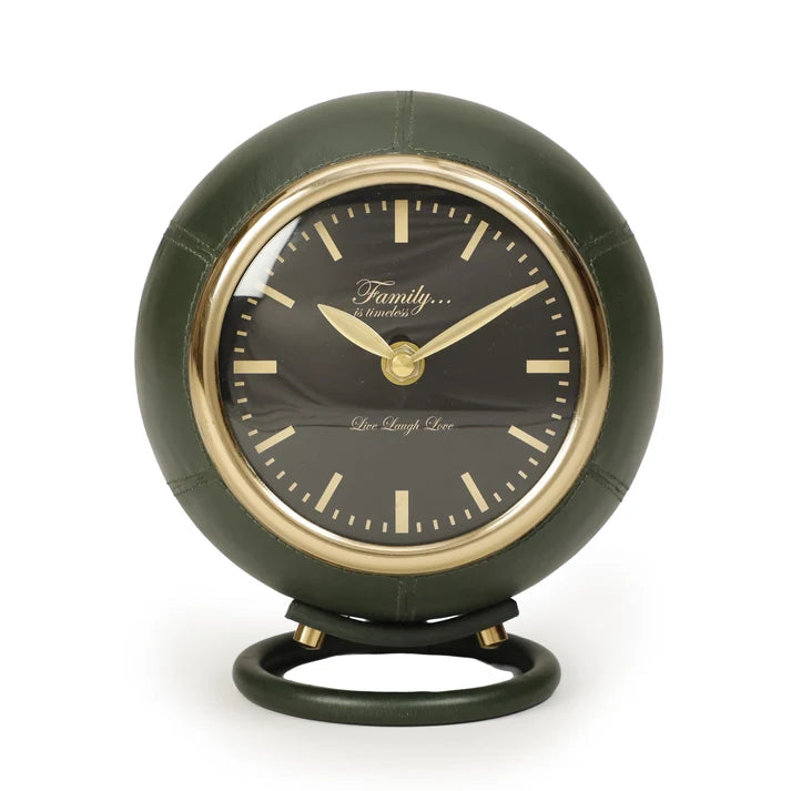 Draper Dark Green Contract-Grade Standing Accent Clock