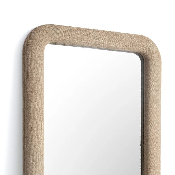 Heidi  Upholstered Oversized Floor Mirror