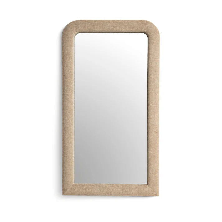 Heidi  Upholstered Oversized Floor Mirror