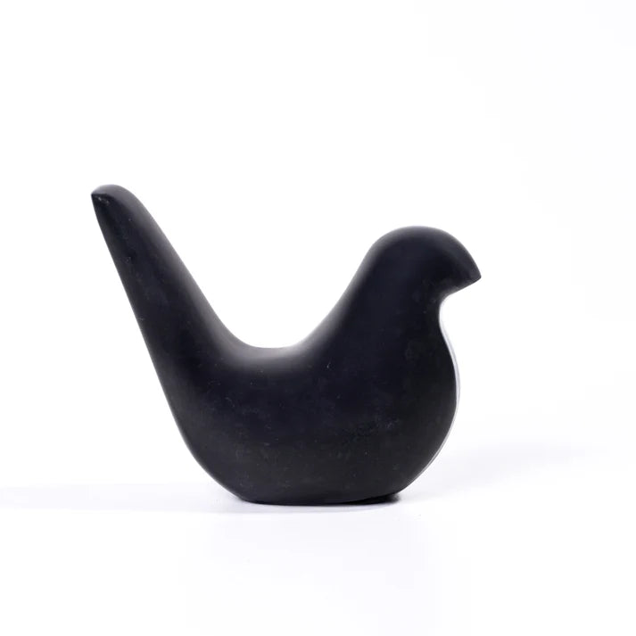 Black Marble Bird Statue