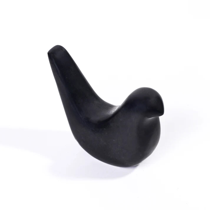 Black Marble Bird Statue