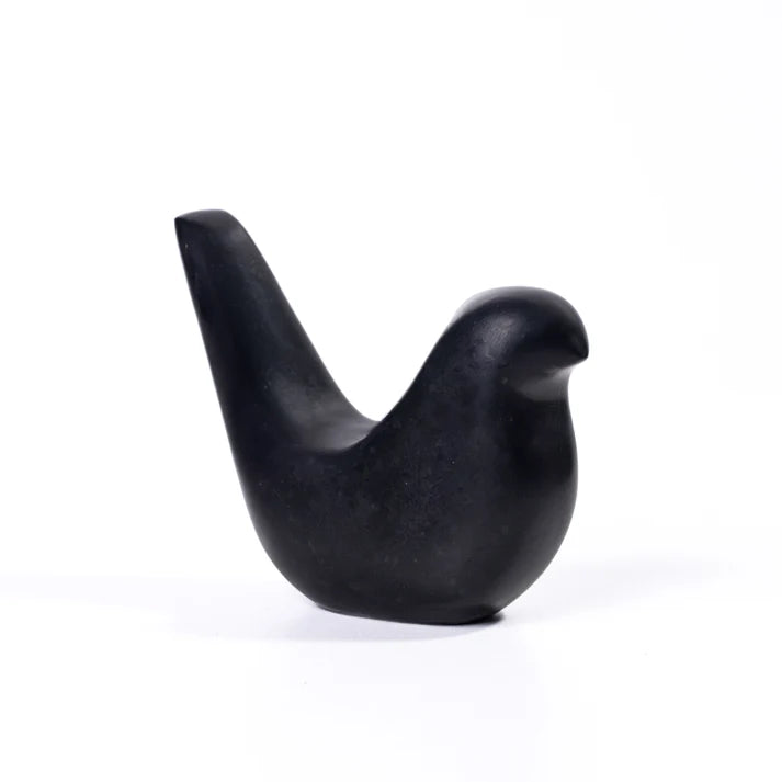 Black Marble Bird Statue