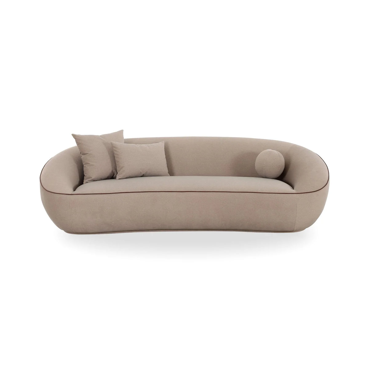 Jenny 98.5" Taupe Performance Faux Mohair Sofa