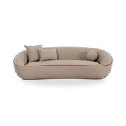 Jenny 98.5" Taupe Performance Faux Mohair Sofa