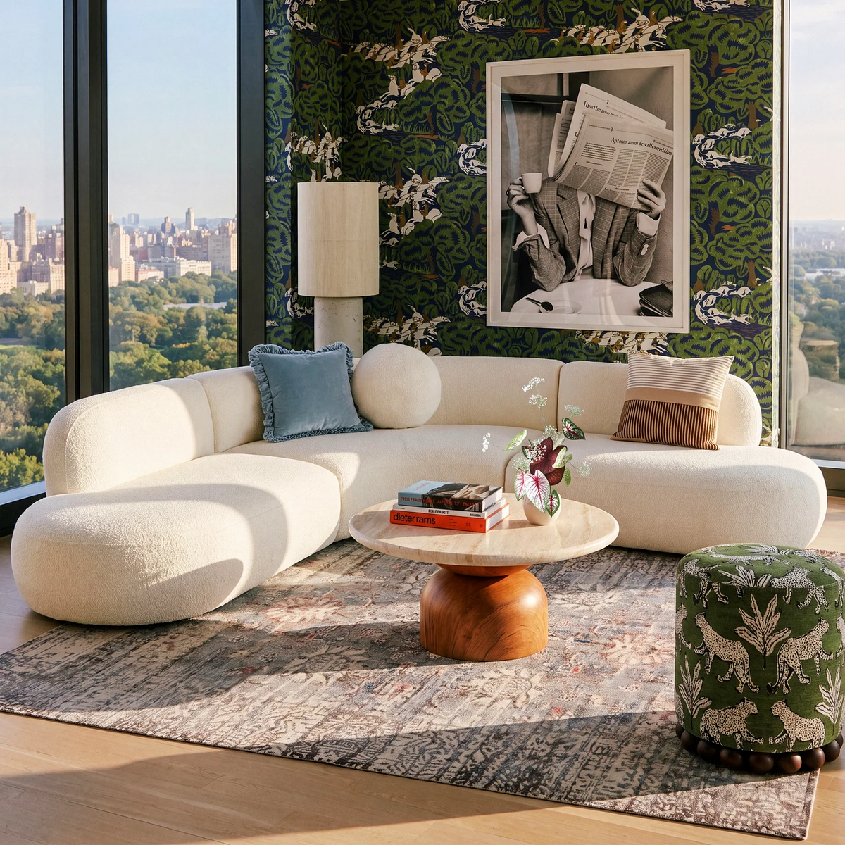 Broohah 3-Piece Performance Fabric L-Shaped Sectional